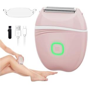 XYOUWEI Women Electric Shaver, Rechargeable Wet and Dry Use Electric Razor for Women, Body Hair Trimmer for Bikini Underarm Leg Arm Body Face Private Area