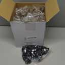 Tessco for you 100 Pcs Mini Liquor Bottles with Black Cap, Small Empty Shot Bottle, Airtight Plastic Spirit Alcohol, Salad Dressing Wine Hot Sauce Party Supplies(0.8 Oz)