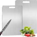 Titanium Cutting Board for Kitchen,2 Packs Titanium Cutting Board Hygienic, Durable, Easy to Clean, and Safe  Ideal Size for Everyday Use