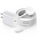 Fast Charge for Apple Watch Charger, 10FT Extra Long iWatch Charger Cable Portable Wireless Fast Charging Cord & 20W USB C Charger Block Plug Compatible with Apple Watch Series 10/9/8/7/SE/6/5/4/3/2/1