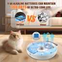 Automatic Wet Food Cat Feeder, Auto Refrigerated Wet Foods Feeder for Cats Dogs 4 Meal Timed Fresh Foods Dispenser with 2 Ice Packs Small Pet Feeders for Kitty Puppy Automatic Cat Dog Food Bowl