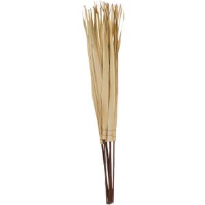 Deco 79 Palm Leaf Home Decor Natural Foliage Tall Natural Dried Foliage with Grass and Dark Brown Stems, Foliage for Decoration 5" x 5" x 58", Light Brown