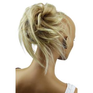 CAISHA XXL Hairpiece Scrunchie Updo Voluminous Slightly Wavy Messy Bun Blonde Mix G11F