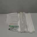 Bokknppo 4 Pcs Wedding Flower Stand Metal Geometric Table Centerpiece Flower Vase White Column Stand Rectangular Flower Display Rack for Event Party Home Decor(White, 60cm)