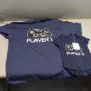 Tstars Big Brother Little Brother Shirts Player 1 Player 2 Gamer Gaming Siblings Set (Big Bro 2T / Lil Bro Newborn (0-3M))