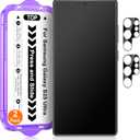 2 Pack for Samsung Galaxy S25 Ultra [6.9 Inch] Matte Glass Screen Protector + 2 Pack Camera Lens Protector with Easy Installation Kit, Anti-Glare No Dazzling Tempered Glass