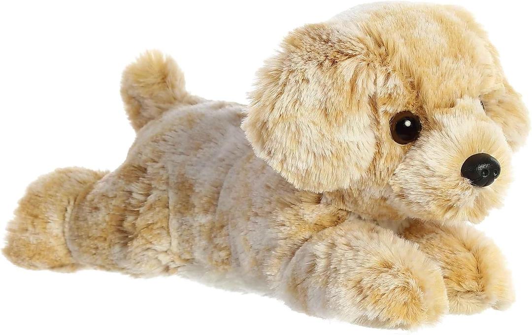 Aurora Adorable Mini Flopsie Rusty Retriever Stuffed Animal - Mini Companions Ready for Playful Adventures - for Kids All Ages, Toddlers, Adults, and Families - Brown 8 Inches