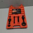 Orion Motor Tech Power Steering Pump Pulley Puller Installer Tool Set, Pump Pulley Remover Installer Tools Compatible with Ford, GM, and Chrysler (Red)