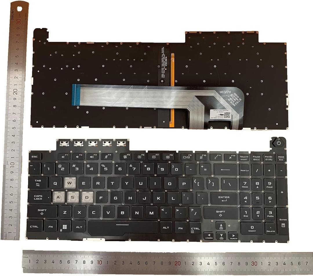 Laptop Replacement US Layout with Backlight Keyboard for Asus TUF Gaming A15 FX506 FA506 FA556 TUF506.TUF A17 FA706.TUF Gaming F17 FX706LI FX706 FX706L FA706U FX706U FA706 661VUS00