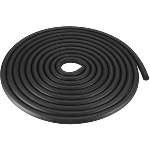 uxcell Foam Rubber Seal Weather Strip 12mm Diameter 5 Meters Long Black