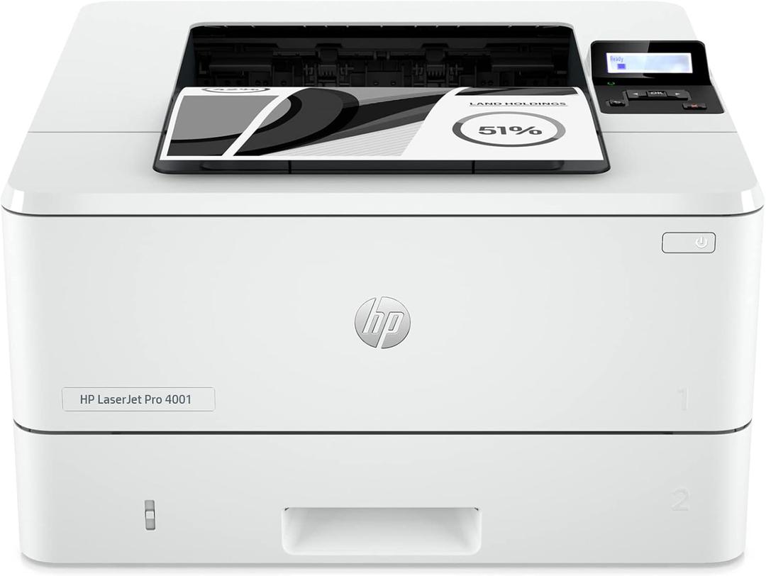 HP Laserjet Pro 4001n Black & White Printer, Print, Fast speeds, Easy Setup, Mobile Printing, Advanced Security, USB, Ethernet Connection, Best-for-Office