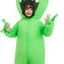 COMIN Halloween Inflatable Alien Costume Kids Cosplay Costumes Funny Ride on Blow Up Costumes Alien Suit for Teens (55'')