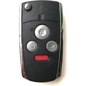 Remote Control Car Key Case 2/3/4 Buttons Flip Folding Key Shell Car Remote Key Fob Cover Blank Fob Uncut Blade, for CRV Accord Civic Odysse,2 Buttons