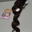 Black Long Wavy Wig for Women, Pre-Cut HD Lace Natural Hairline, Glueless Middle Part, Synthetic Fiber for Daily and Party Use 26Inch