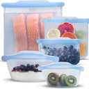 Ziploc Endurables Pouch and Containers Variety Pack, Reusable Silicone Bags and Food Storage Meal Prep Containers for Freezer, Oven, and Microwave, Dishwasher Safe, 5 Total