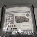 ULTICOR Reclining Loveseat with Middle Console Slipcover, 8-Piece Velvet Stretch Sofa Covers, 2 seat Loveseat Recliner Cover, Thick, Soft, Washable (Dark Grey)