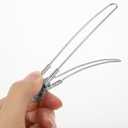 FRCOLOR 12pcs Hair Clip Metal Alligator Curl Clips Hairdressing Positioning Clip for Buns Pin Curl Clips Metal Mini Claw Section Stainless Steel Bobby