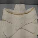 Langwyqu Womens Cable Knit Sweater Dress Sexy Long Sleeve Bodycon Turtleneck Mini Fall Sweaters Dresses (Medium, Beige)