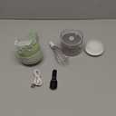 AXEDAES 4 in 1 Multi-Functional Portable Electric Vegetable Cutter Set, Wireless Vegetable Processor for Garlic, Peppers, Onions, Celery, Ginger, Meat, With Brush, Comes with Egg & Cream Beater.