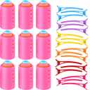 54-Piece Multicolor Magnetic Rollers Set with Hair Rollers, Duck Teeth Bows, and Hair Clips - Hairdressing Curlers Tools for Men, Kids, and Women
