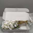 20pcs White Artificial Flowers Bulk For Vase That Look Real, White Flower Centerpiece For Table, Silk Floral Home Decor Indoor, Faux Kiku + Eucalyptus Stems + Wildflowers, Artificial White Flowers