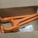 48" Pallet Buster, 110 Degree Decking Pry Bar, Heavy Duty Carbon Steel Deck Board Removal Tool for Deck, Pallet, Standing Hardwood Board Demolition Without Lower Back Pain & Knee Pain (Orange)