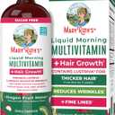 MARYRUTH'S Liquid Multivitamin + Hair Growth | Clinically Tested in Women for Thicker Hair & Facial Wrinkles | Biotin 10000mcg | Lustriva Hair Growth Supplements | Skin Care | Ages 18+ | 30 Fl Oz, Expiry: 07/2027