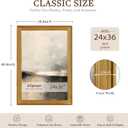 24x36 Poster Frame Matte Gold,Simple Frame 2.5inch Wide Lines
