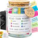 Bible Verse Jar, Read Me When Bible Verses Jar For Daily Encouragement, Inspirational Prayer & Reflection,Graduation Gift for Her,Gifts for Mom from Daughter Son, Christian Gifts for Women