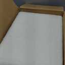 Vanity Stool Chair, Faux Teddy Fur Ottoman Foot Stool with Metal Legs & Adjustable Black Feet, Flip Top Storage Makeup Chair with Soft Padded Seat, Foot Rest for Makeup Room Bedroom, White