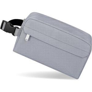 Small Insulated Snack Bag Lunch Box,Collapsible Reusable Small Lunch Bag with Snap Buckle Handle for Beach Travel Picnic,Grey 5-Can(3L) (Gray)