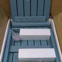 Double Adirondack Side Table Weather Resistant, Outdoor Rectangular End Table for Adirondack Chair, Aruba