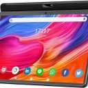Tablet 10.1 inch Android Tablet 2025 Latest Update Octa-Core Processor with 64GB Storage, Dual 13MP+5MP Camera, WiFi, Bluetooth, GPS, 512GB Expand Support, IPS Full HD Display (Black)