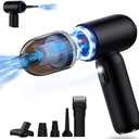 Feiltik Handheld Car Vacuum Cleaner Cordless, 21000PA High Power Car Vacuum Cleaner & Air Duster/Blower, Portable Vacuum with Magnetic Dust Collection Bin, LED Light, 2 Gear Hand Held Vacuum for PC