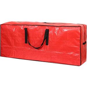 Sattiyrch Christmas Tree Storage Bag - Fits Up to 7.5 ft Holiday Xmas Disassembled Trees with Durable Reinforced Handles & Dual Zipper - Waterproof Material Protects from Dust, Moisture (Red)