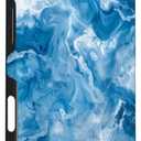 iPhone 16 Tie-dye Pattern Ocean Water Abstract marble blue Case