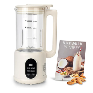 Automatic Nut Milk Maker, 8 in1 40oz Soybean Milk Machine for Homemade Almond, Oat, Soy, Coconut, Plant-Based Milk and Non Dairy Beverages, 12 Hours Timer/Auto-clean/Room Temp/Keep Warm/Boil/Low-Noise