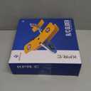 RC Plane, 2.4Ghz Remote Control Airplane with 3 Batteries & 6-axis Gyro Stabilizer, 2 Channel RTF PT-17 RC Toy, Easy to Fly for Beginners Kids Boys Girls Adults (Yellow)