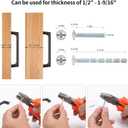 Lardmon 3 Pack Champagne Bronze Modern Cabinet Pulls 7.6 Inch(195mm) Total Length | 6.3 Inch(160mm) Hole Center Bar Pulls Kitchen Cabinet Handles Solid Drawer Pulls Heavy Duty Kitchen Hardware