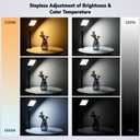 2Pack Streaming Key Light, LED Video Light Dimmable Bi-Color 3200-5600k Video Conference Lighting with Gooseneck Tubes Desk Light for Stream/Podcast/Gaming/Zoom Meetings/Broadcast/YouTube