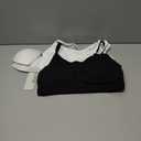 Litthing Bralettes Padded for Women Cami Strap Bra Seamless Sportsbra Wireless Comfort Yoga Lightly T-Shirt Tank Tops (X-Large)