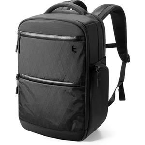 tomtoc Laptop Backpack X-Pac Techpack Designed for Business Professional Commuter, City Compact Backpack for 16-inch MacBook Pro, Black (28L)