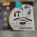 Pressurized Handheld Multi-Surface Natural Steam Cleaner with 12 pcs Accessories, Multi-Purpose Steamer for Home Use, Steamer for Cleaning Floor, Upholstery, Grout and Car (Grey)