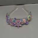 CAVETEE Mermaid Birthday Crown, Mermaid Rhinestones Tiara Mermaid Party Tiara Birthday Party Crown for Women, Party Favor Hair Accessories for Birthday Prom Theme Party Halloween, Pink