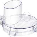 4 Locking Tabs DLC-117BGTXT-1 Food Processor Work Bowl Cover 7-Cup Compatible with Cuisinart DLC-10 Series, Fits Work Bowl FP-631AGTXT-1 Top with 4 Tabs