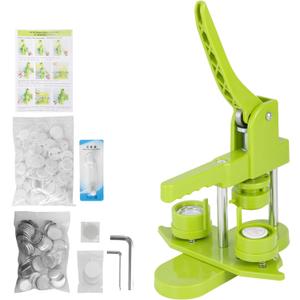 Button Maker Machine,25mm 1inch Button Maker 200Pcs Button Maker Press Machine Kit with Button Maker Supplies DIY Button Pin Maker Machine, for Kids DIY Gifts