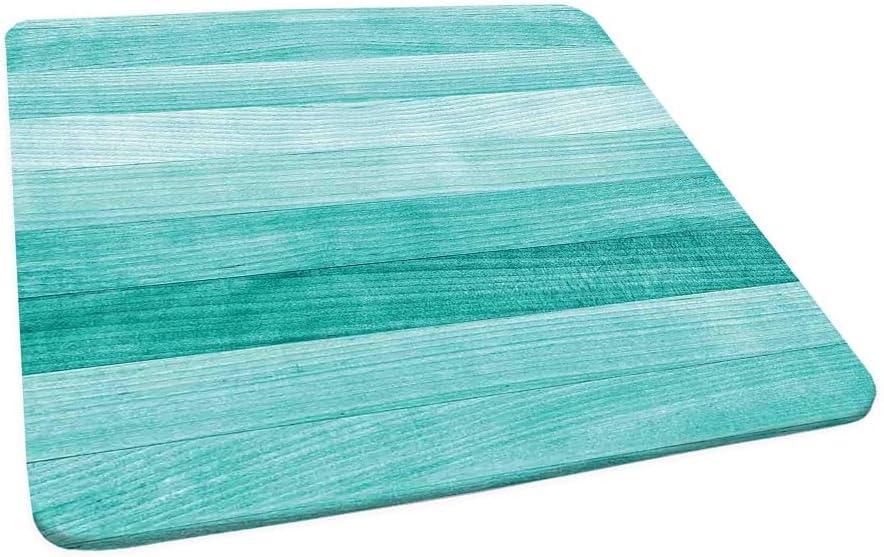 Teal Turquoise Green Wood Texture Dish Drying Mat 18x24 for Kitchen Green Blue Wooden Printing Dishes Pad Dish Drainer Rack Mats Absorbent Fast Dry Kitchen Accessories