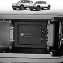 BestEvMod Center Console Organizer Safe Vault LockBox Compatible with Rivian R1T R1S 2022-2025 2026 Pickup Safe Vault Console Storage Interior Organizer with 4 Digit Combo Lock Security Anti-Theft