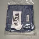 AOVDE Womens Plus Size Palazzo Pants Baggy Wide Leg Pants Elastic Crossover Waist Pleated Front Trousers with Pockets (Blue)