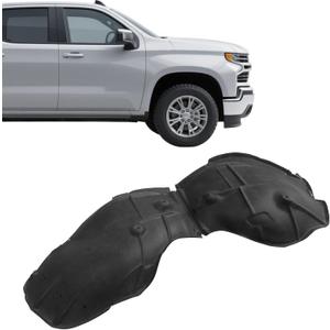 Fender Liner, Front Passenger Side, Fit for Chevy Silverado 1500 2019-2022, Replace# 84533747 GM1249292, Front Wheel Liner Splash Shield